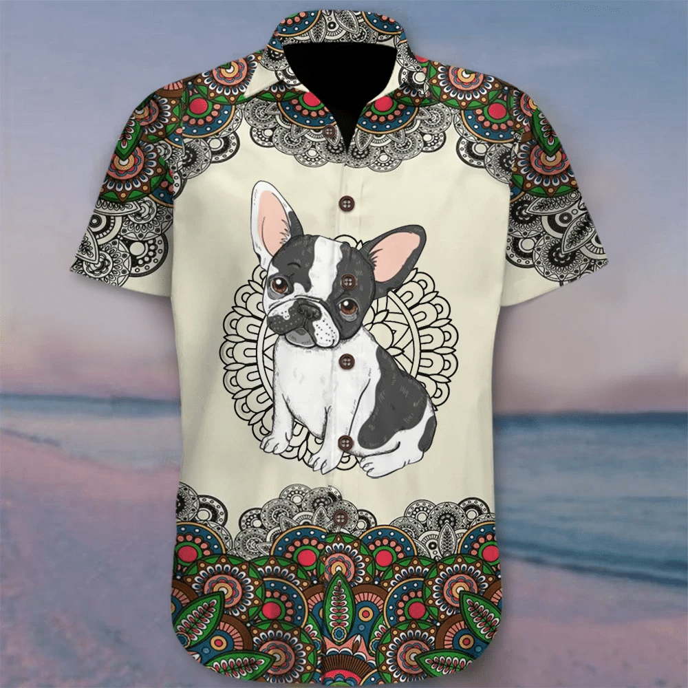 Bulldog Mandala Hawaii Shirt Unisex Adult Ha25503