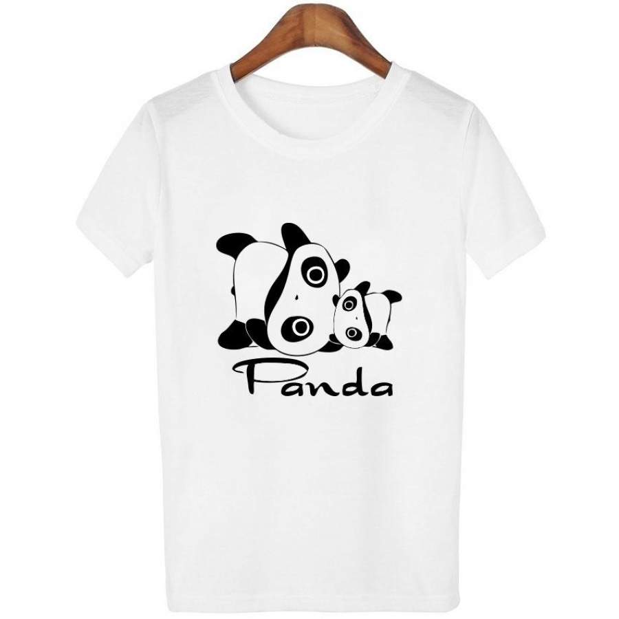 Women’S Fashion Harajuku Summer T Shirt  2017 Casual Cute Animal Panda Print  Short Sleeve T-Shirts   Plus Size  Comfortable T Shirt