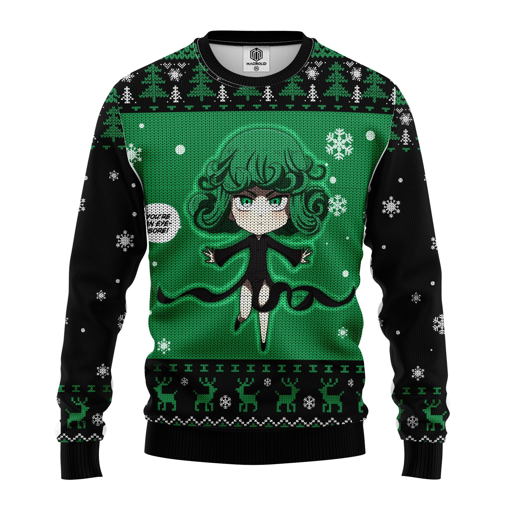 Tatsumaki One Punch Man Anime Ugly Christmas Sweater