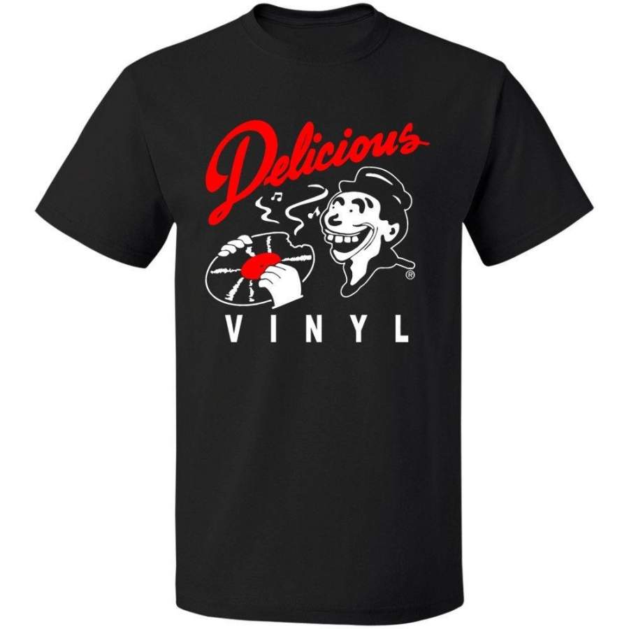 Retno Vintage Delicious Vinyl Logo Mens T Shirt