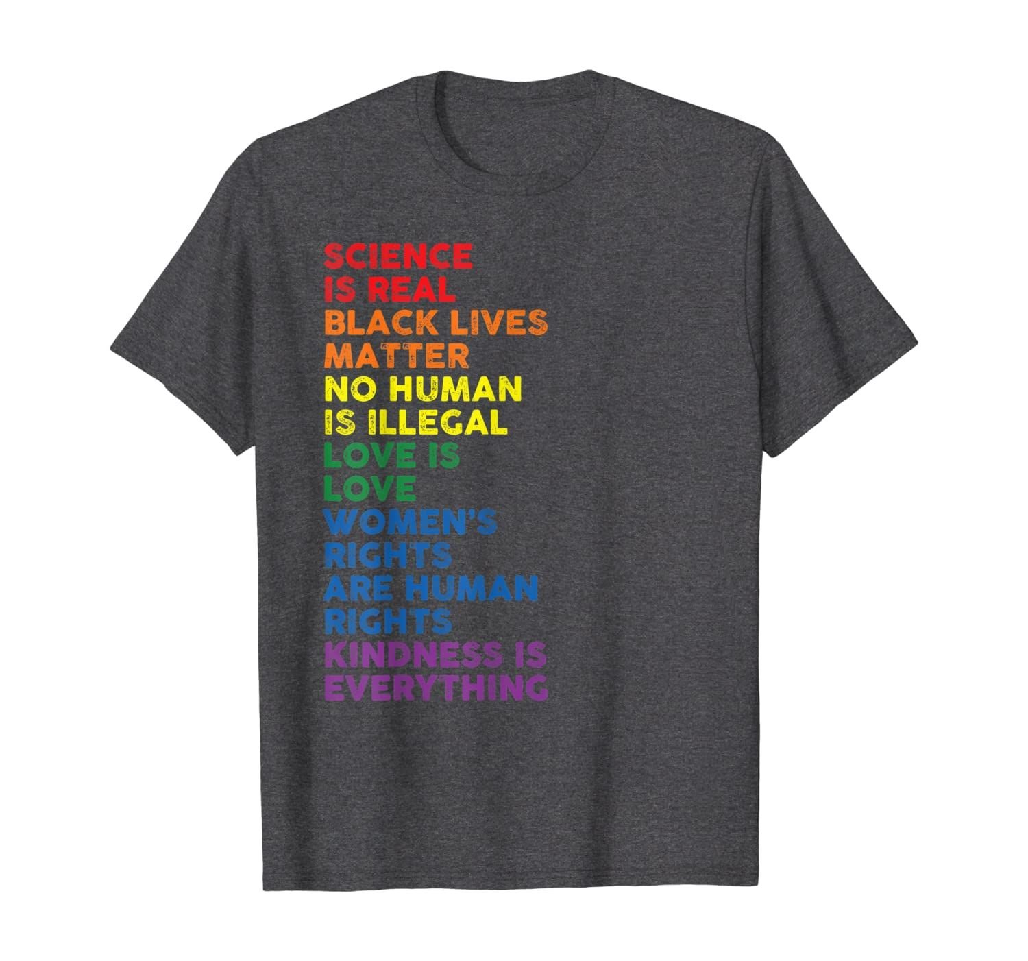 Order Distressed Science Is Real Black Lives Matter LGBT Pride T-Shirt