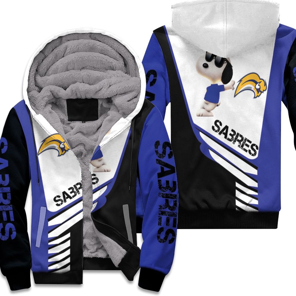 Buffalo Sabres Snoopy For Fans 3D Fleece Hoodie