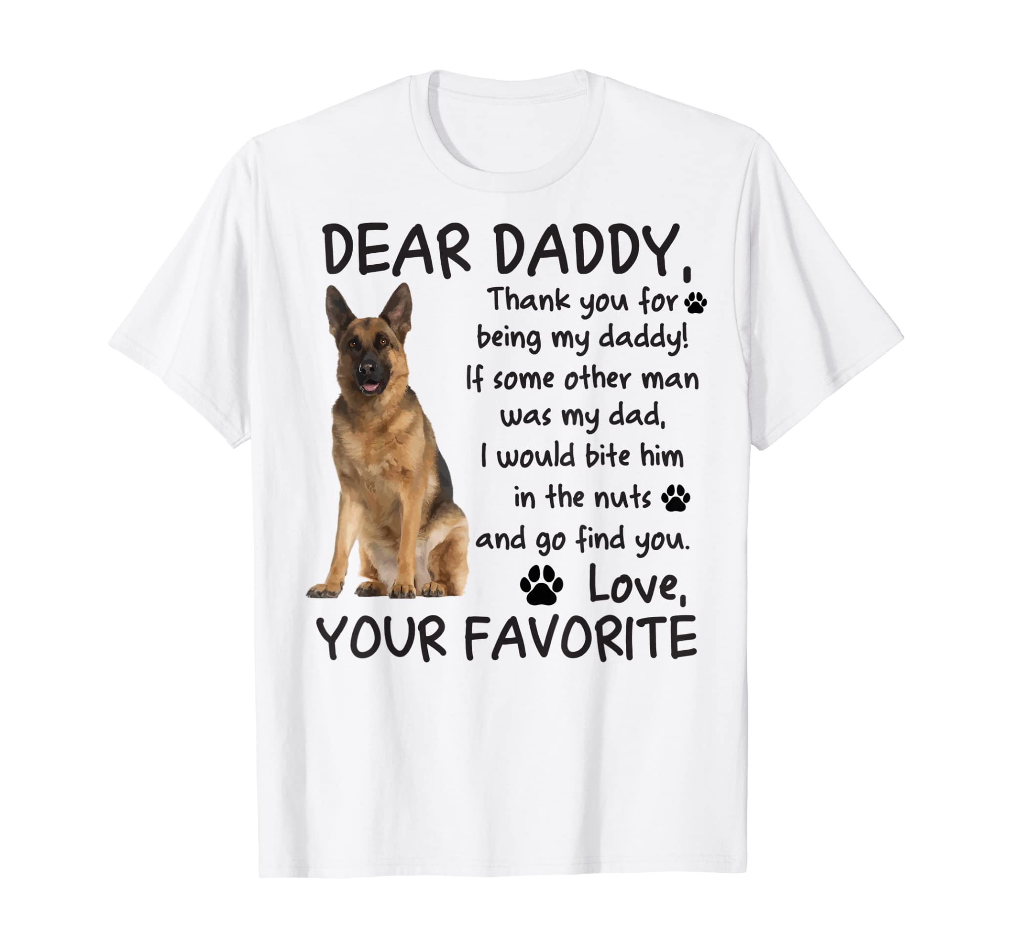 Pet dog German Shepherd lovers t-shirt fathers day gift