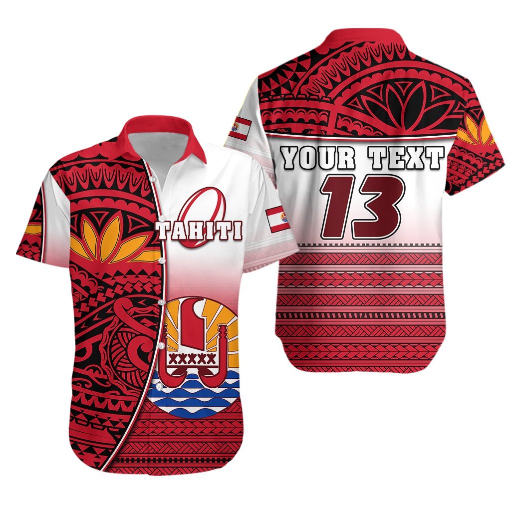 (Custom Personalised) Tahiti Rugby Hawaiian Shirt Impressive – Custom Text And Number