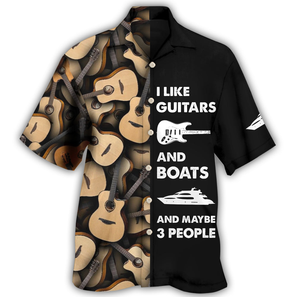 Guitar And Boat I Like Hawaii Shirt Ha8494