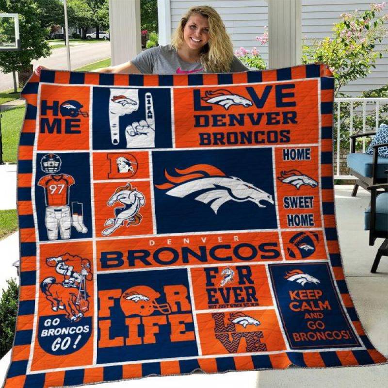 Denver Broncos Quilt Blanket 04