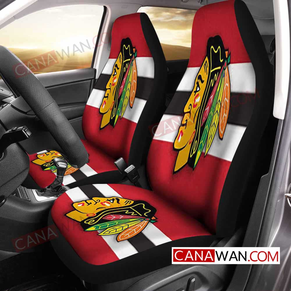 Chicago Blackhawks Style370 3D Customized Personalized Car Seat Cover