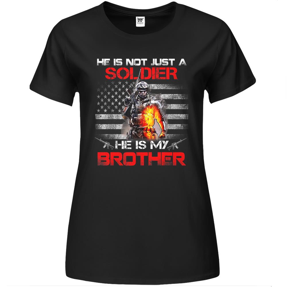 My Brother Is A Soldier Proud Army Sister Premium Womens Tshirts