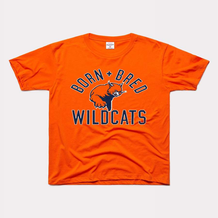 Baker University Wildcats Born + Bred Vintage Orange T-Shirt