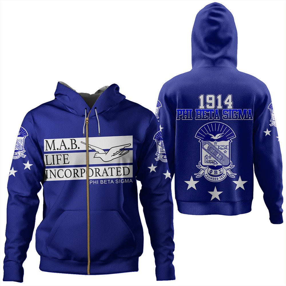 Fraternity Hoodie – Phi Beta Sigma Greek Life Zip Hoodie