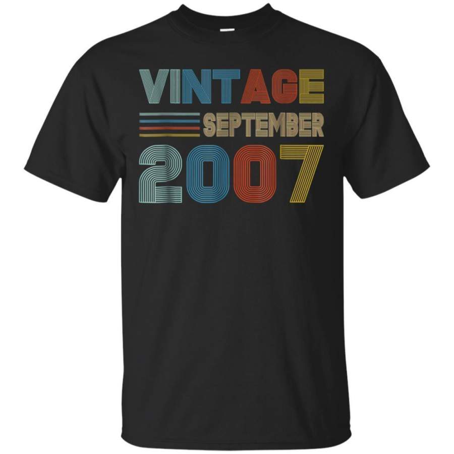 AGR September 2007 Retro Vintage 11th Birthday Tshirt Decoration Jaq T-shirt