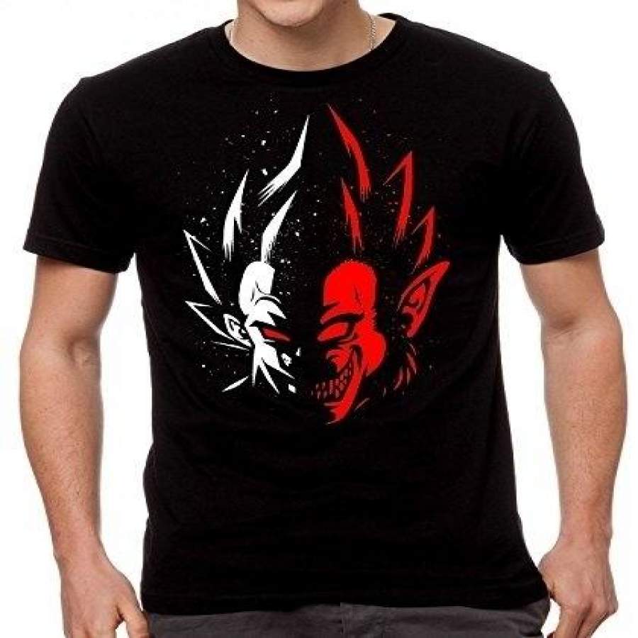 Dragon Ball Vegeta Two Face Goku T shirt – Phycoom