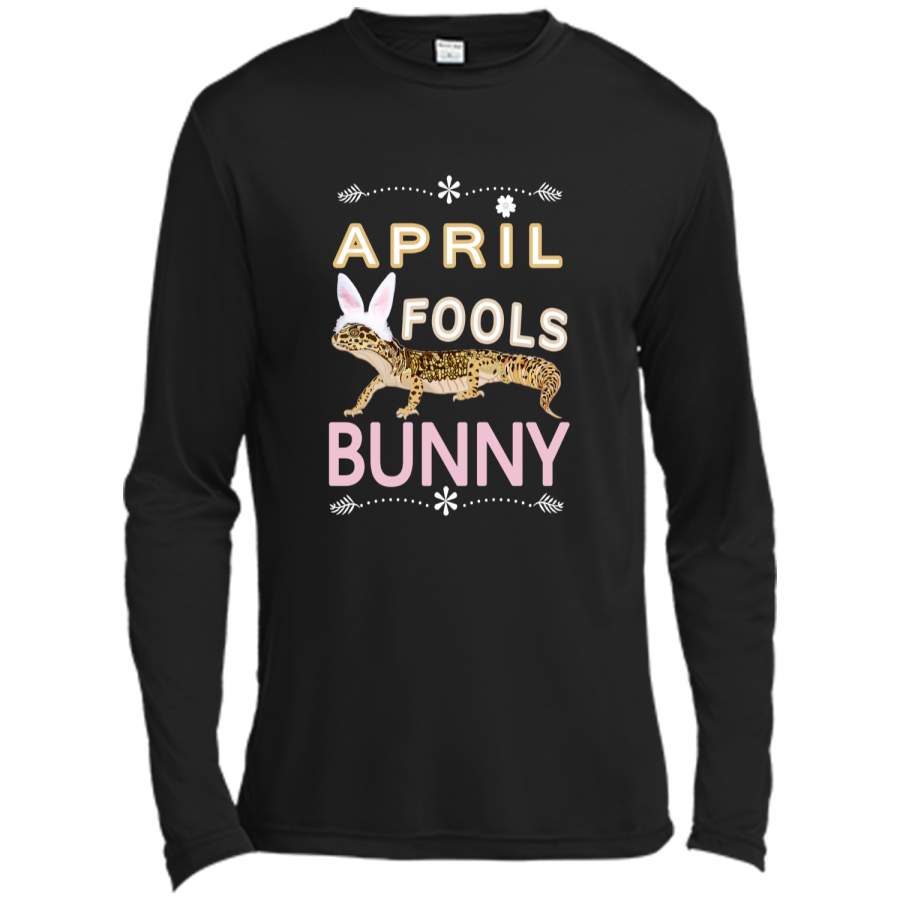 April Fools Easter Bunny Gecko Shirt-Women And Girls Gifts Long Sleeve Moisture Absorbing Shirt