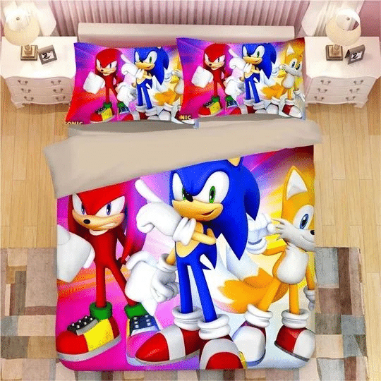 Sonic The Hedgehog 22 Duvet Quilt Bedding Set 4