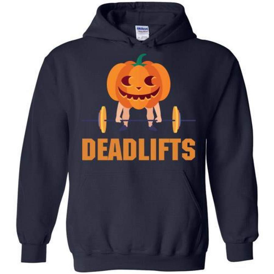 Deadlifts – The Weightlifting Pumpkin Halloween Gym Workout Hoodie