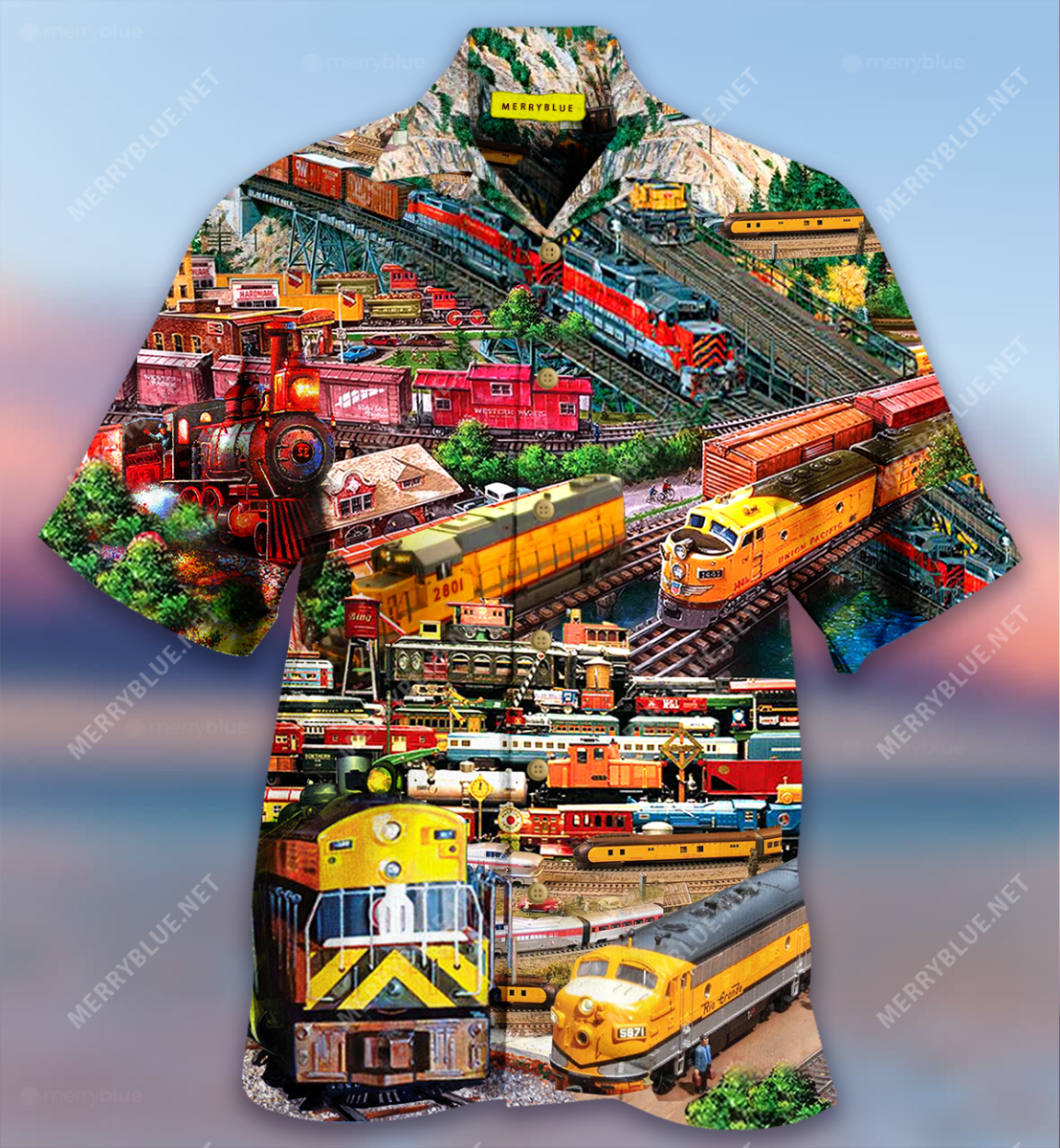 Never Too Old To Play With Train Unisex Hawaii Shirt Ha61407