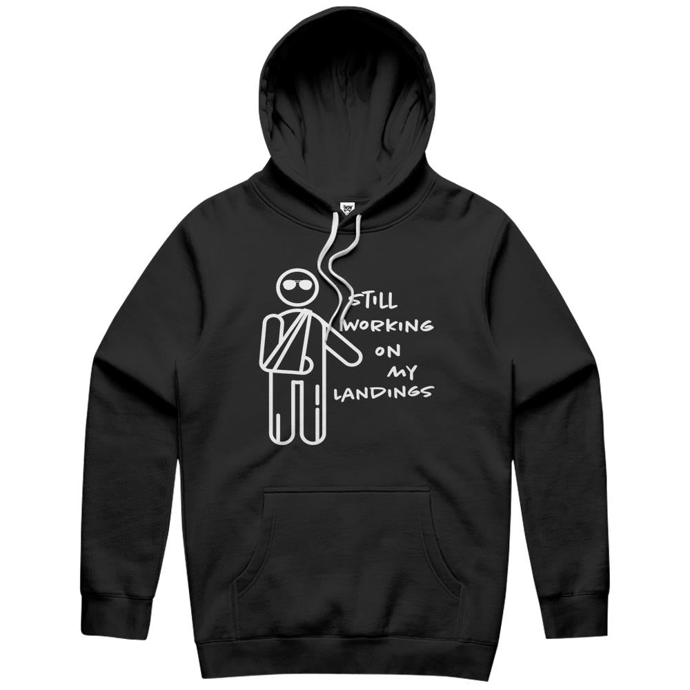 Broken Arm Kids Get Well Working On Landings Funny Gift Hoodie