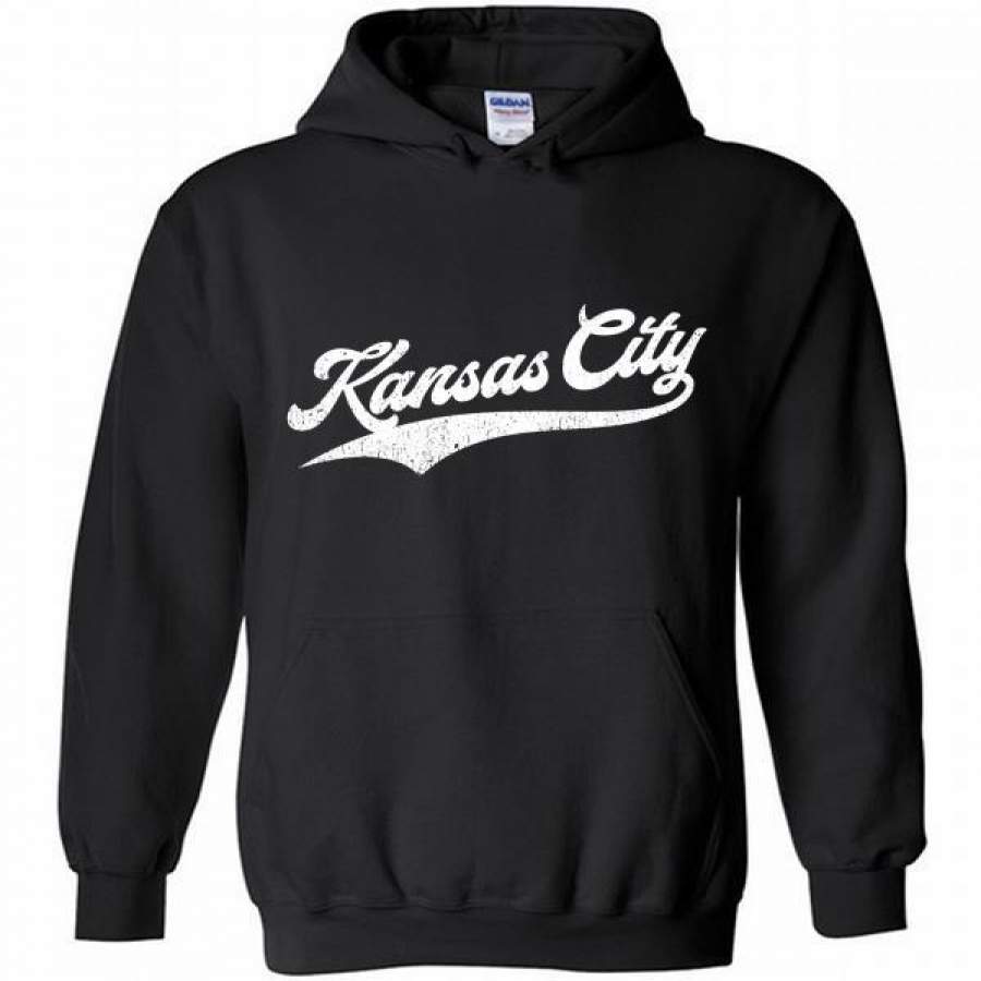 Kansas City Baseball  KC Pride Royal Blue Vintage Hoodie