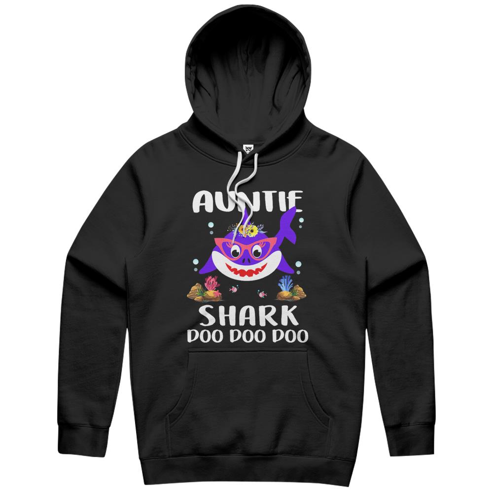 Auntie Shark Shirt Mothers Day Gift Idea For Mother Wife Hoodie