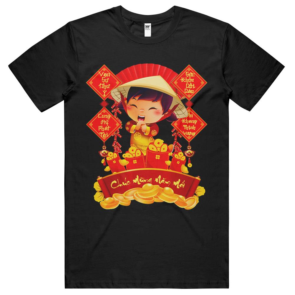 Girl Chuc Mung Nam Moi Vietnamese Lunar New Year Tiger 2022 T Shirts