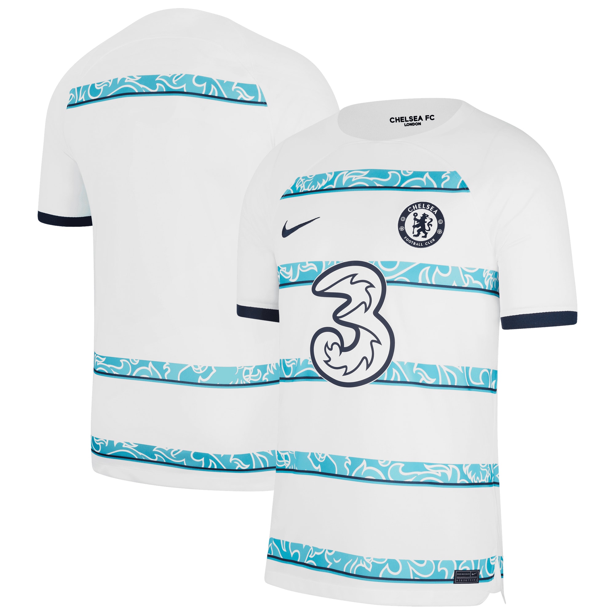 Chelsea 2022/23 Away Breathe Stadium Blank Replica Jersey – White