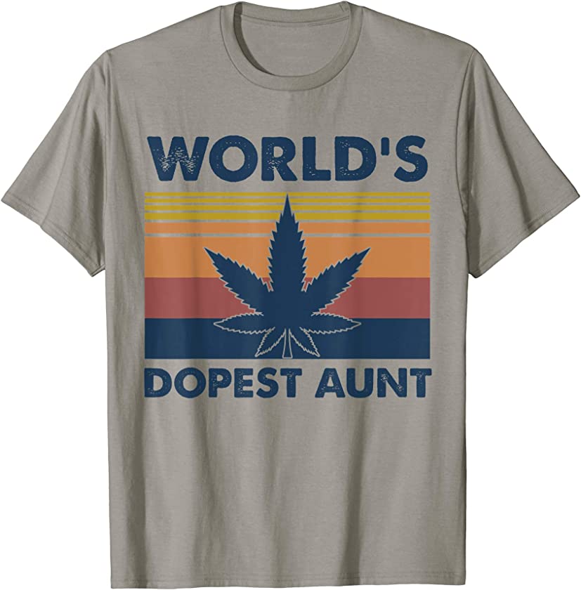 World’s Dopest Aunt Weed Vintage T-Shirt