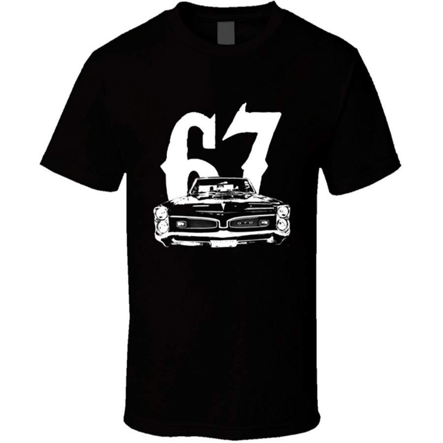 Cool Classic Car 1967 Pontiac GTO Grill Year Dark Color T-Shirt