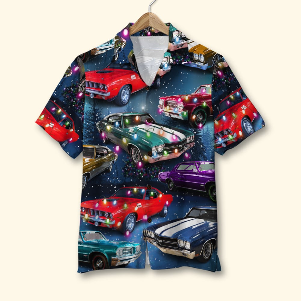 Custom Christmas Muscle Car Hawaii Gift For Lovers Ha91713