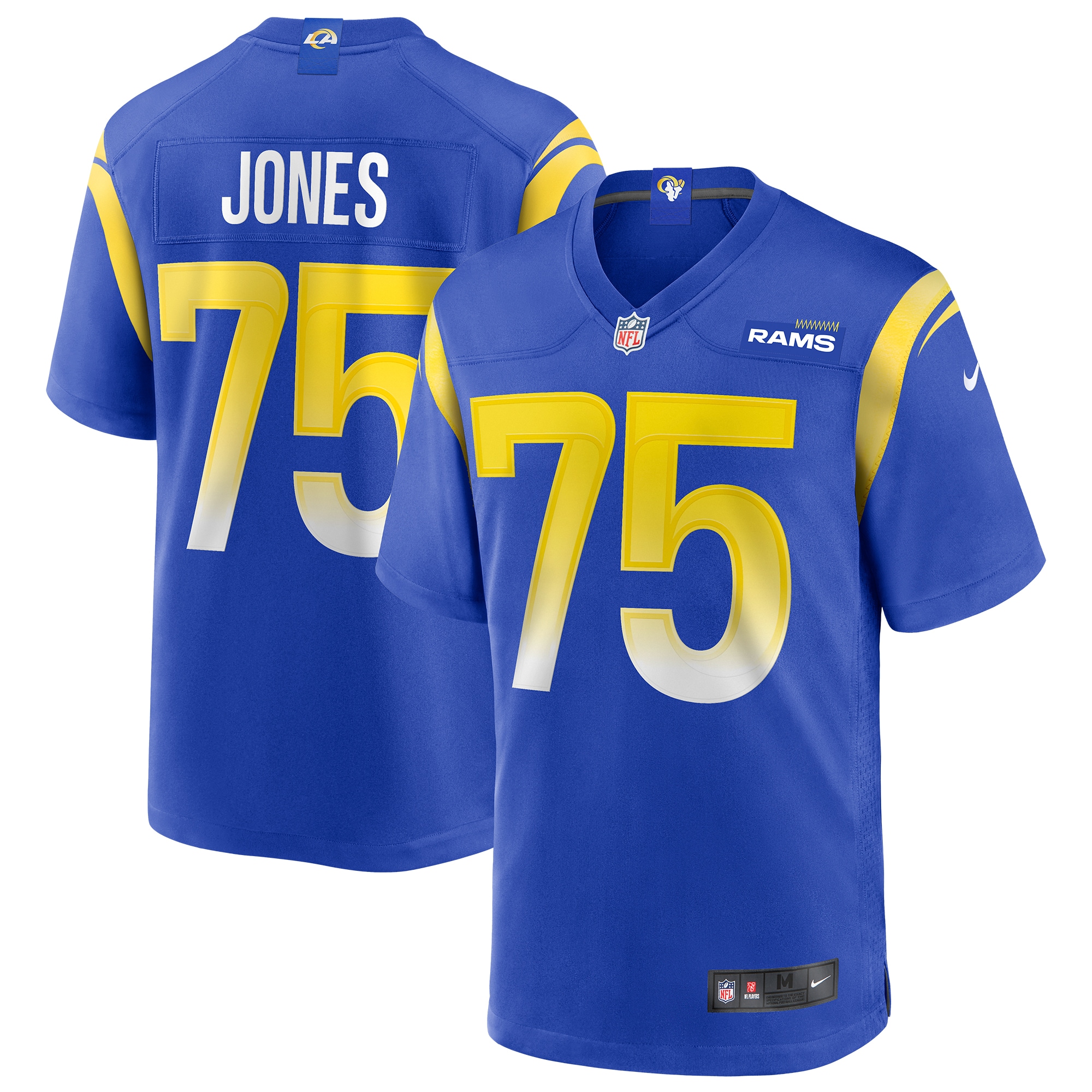 Deacon Jones Los Angeles Rams Game Retired Player Jersey – Royal