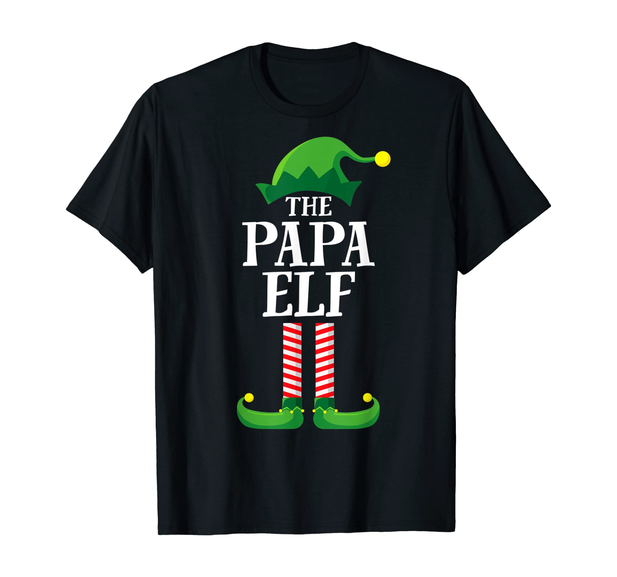 Papa Elf Matching Family Group Christmas Party Pajama T-Shirt