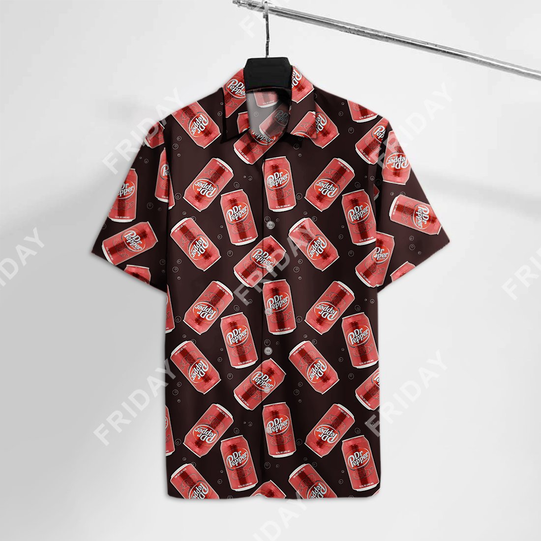 Unifinz Pepper Hawaii Shirt Soft Drink Pattern Tshirt 2022 Ha62022