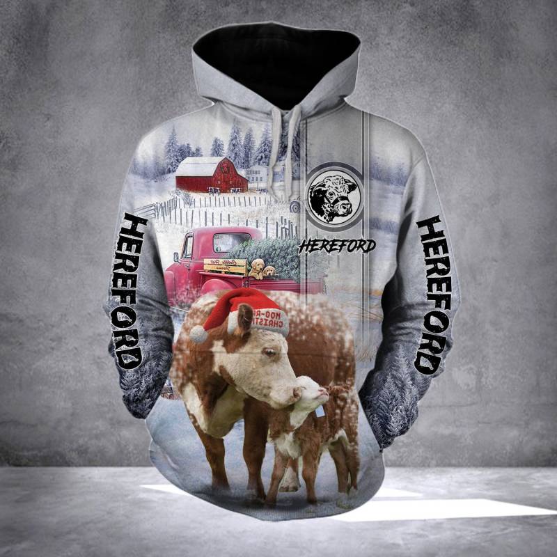 Animal Hereford Xmas A8 Hoodie