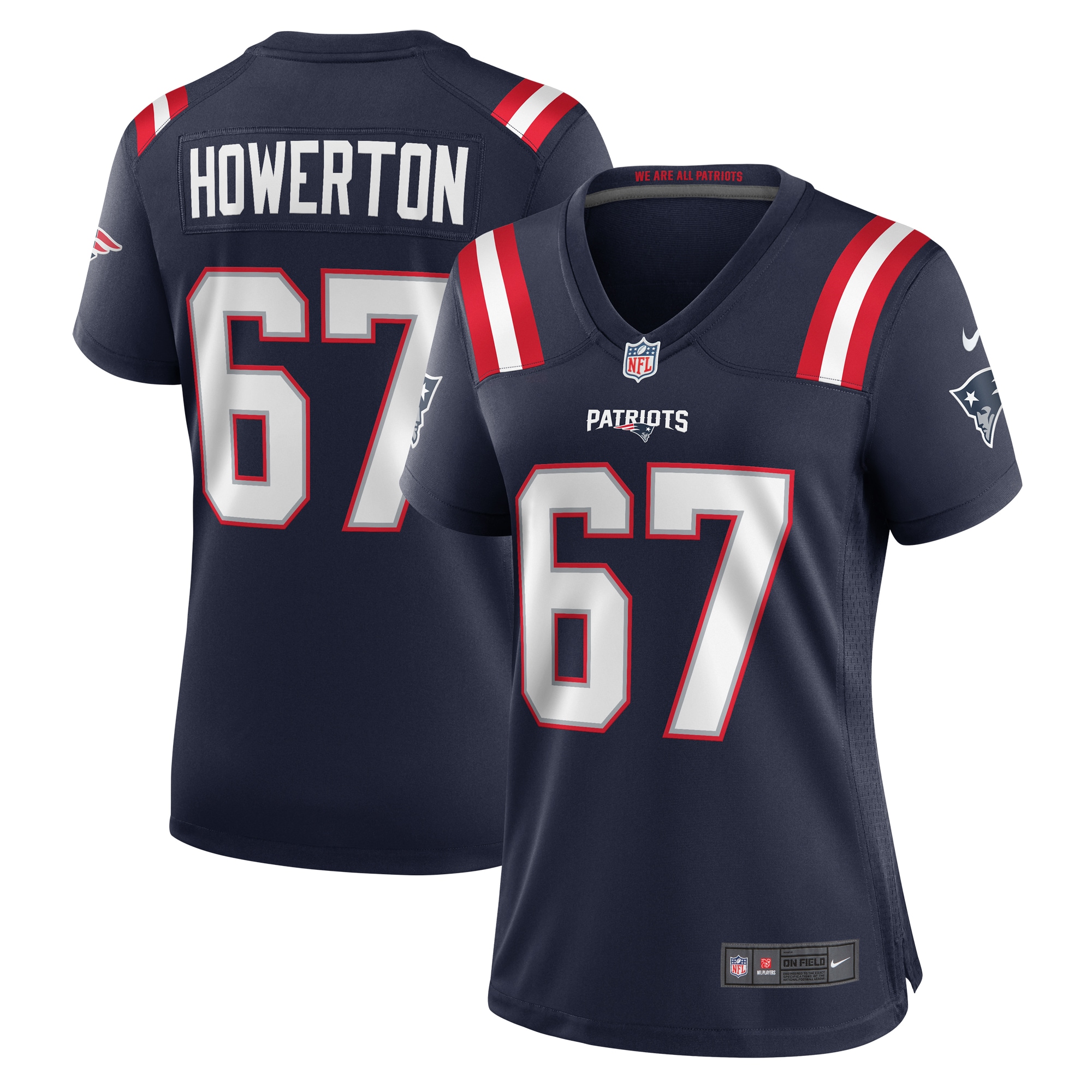 Women’s New England Patriots Hayden Howerton Navy Home Game Player Jersey