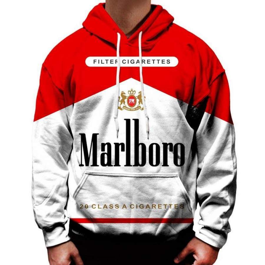 Marlboro Red Hoodie All Over Printed