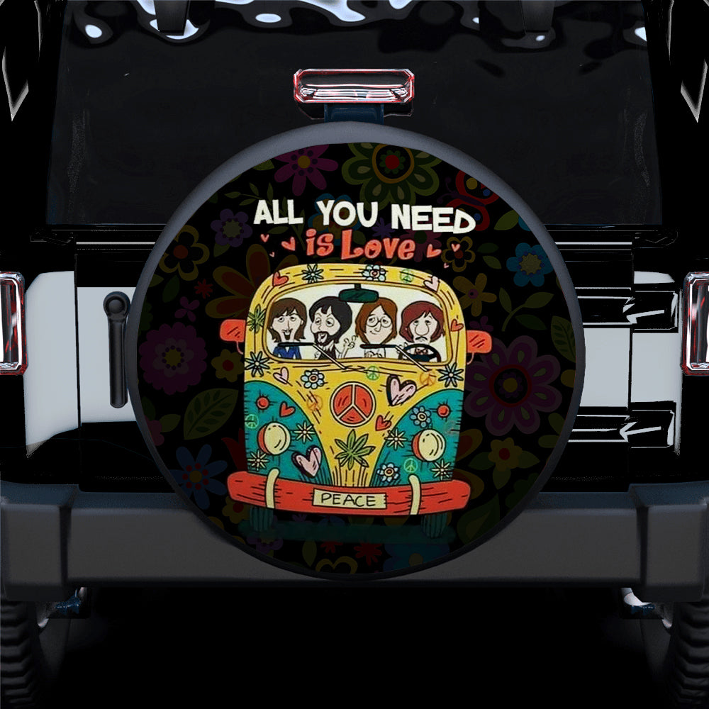 All You Need Is Love Jeep Car Spare Tire Cover Gift For Campers