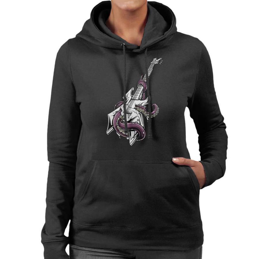 Octopus Guitar Women’s Hooded Sweatshirt