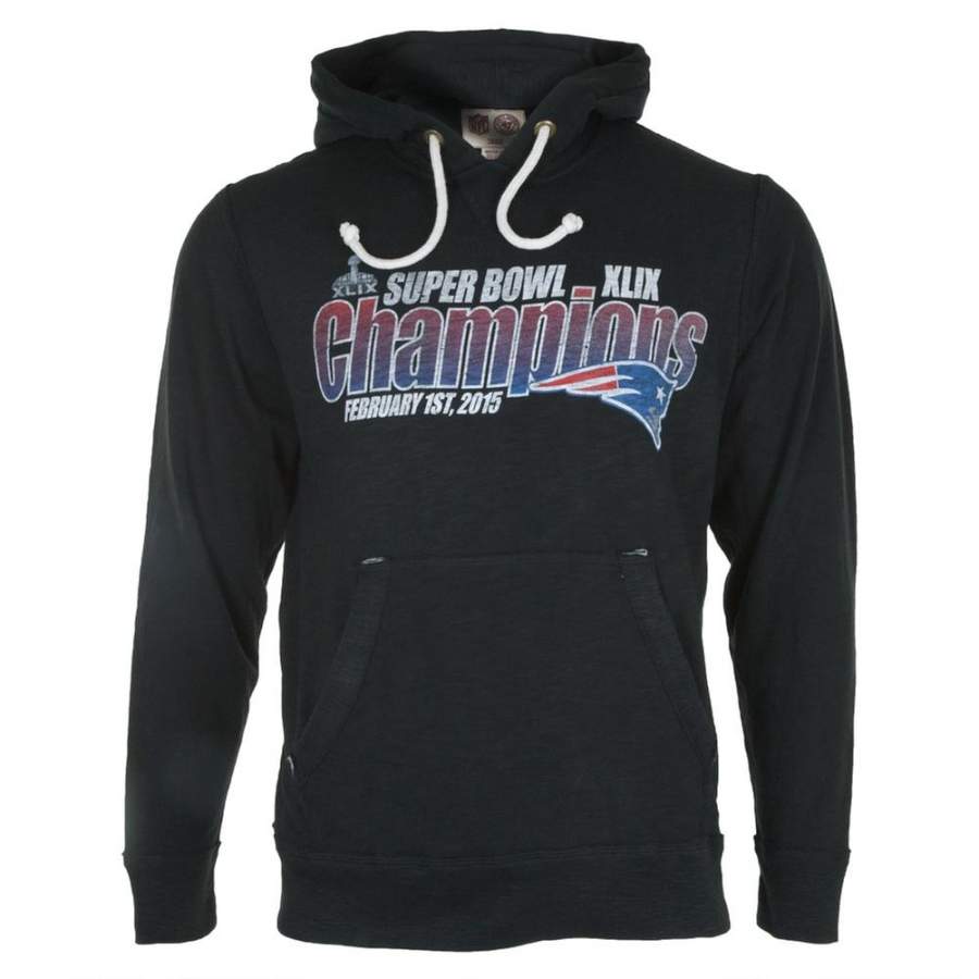 New England Patriots – Super Bowl 49 Champions Fade Logo Slugger Pullover Hoodie