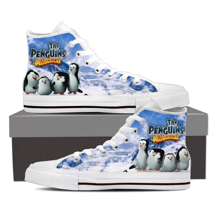 Penguins of Madagascar – High Top Canvas Shoe