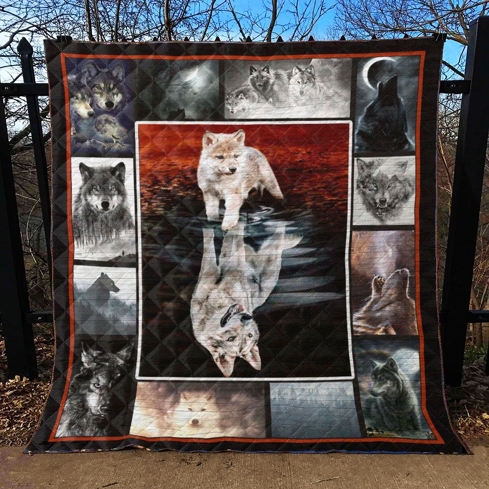 WOLF QH 3D Quilt Blanket 748