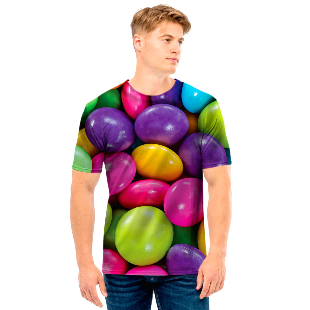 Colorful Chocolate Candy Print Men’S T-Shirt