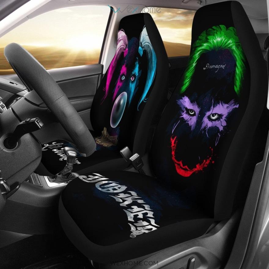 Peckshirt Harley Joker Car Seat Covers - Harley Joker Seat Covers For Car - Print In Your Way