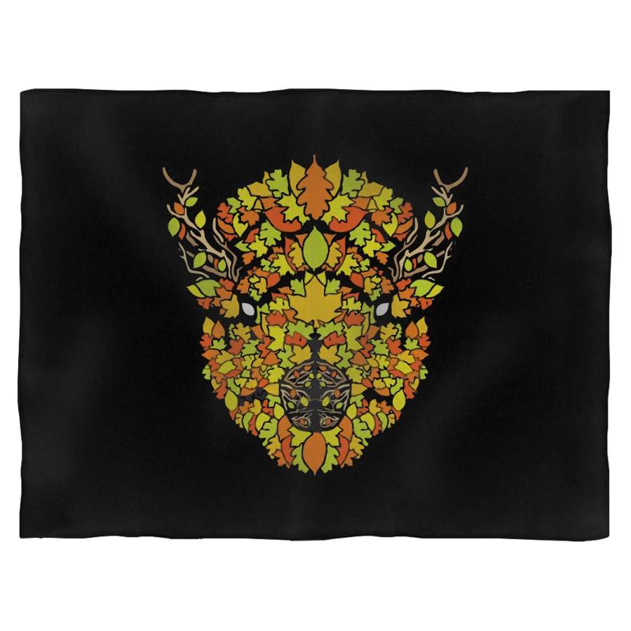 Buffalo Fall Leaves Blanket