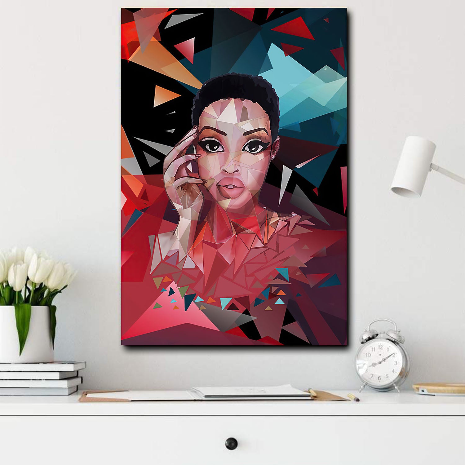 African American Canvas Abstract African Woman African Home Decor