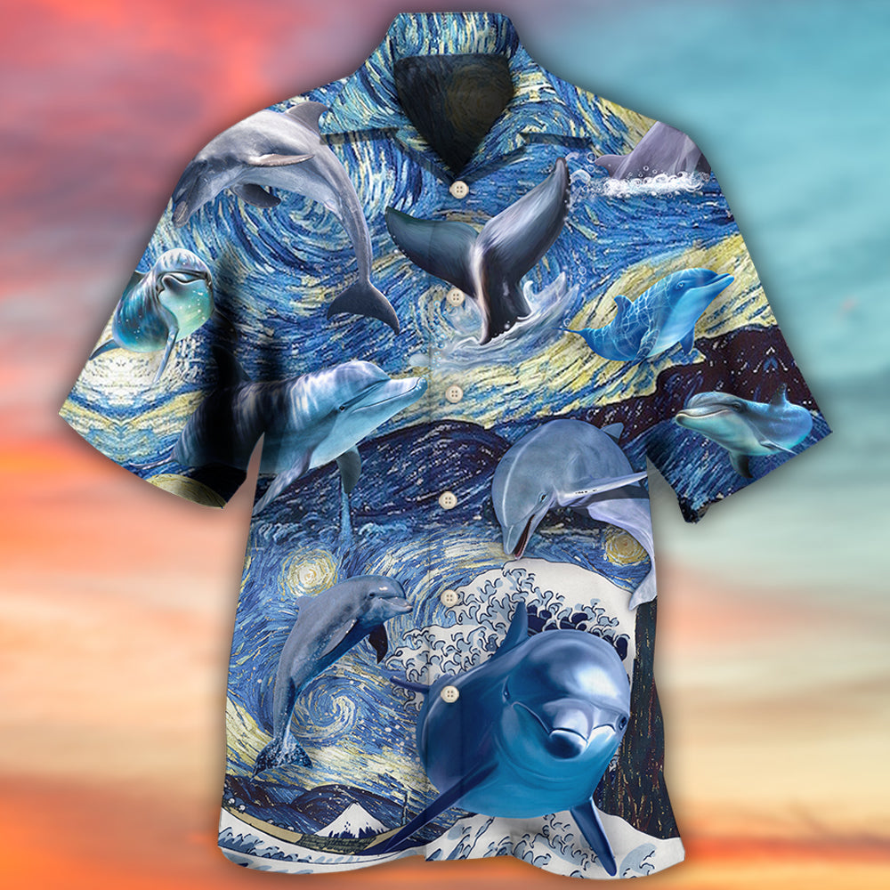 Dolphin Love His Friend Hawaiian Shirt