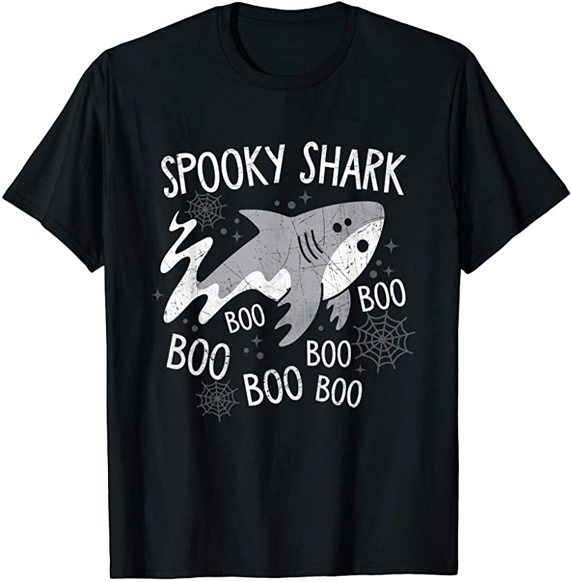 Spooky Shark Funny Halloween Shark Costume Top T-Shirt