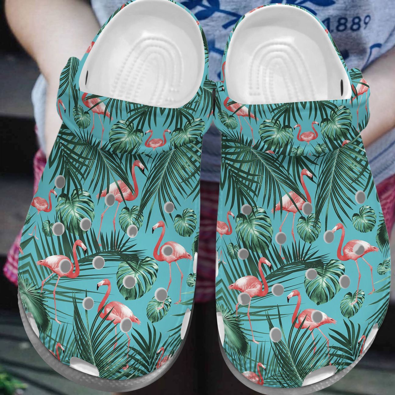 Flamingo Personalize Clog, Custom Name, Text, Fashion Style For Women, Men, Kid, Print 3D Flamigo Tropica