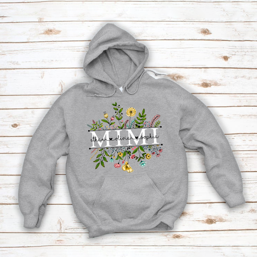 Wildflowers Mimi And Grandkids Hoodie