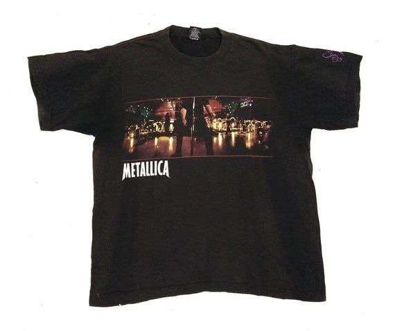 1999 Metallica Vintage Tour Tour Berkeley Berlin New York City Shirt