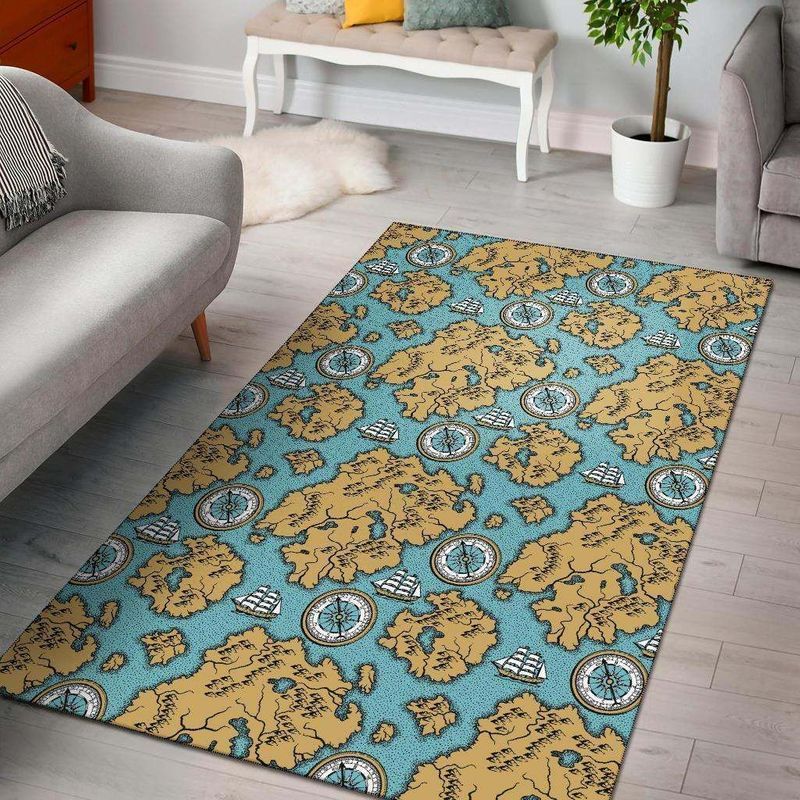 World Map 1 Area Rug Living Room Rug Home Decor Floor Decor Vh3