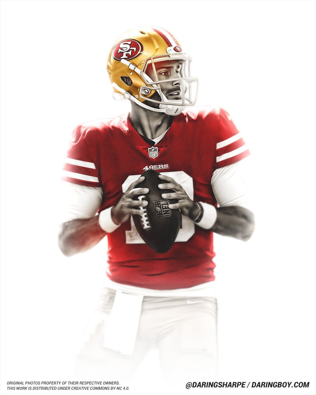 Jimmy Garoppolo #10 San Francisco 49Ers Poster Canvas poster canvas